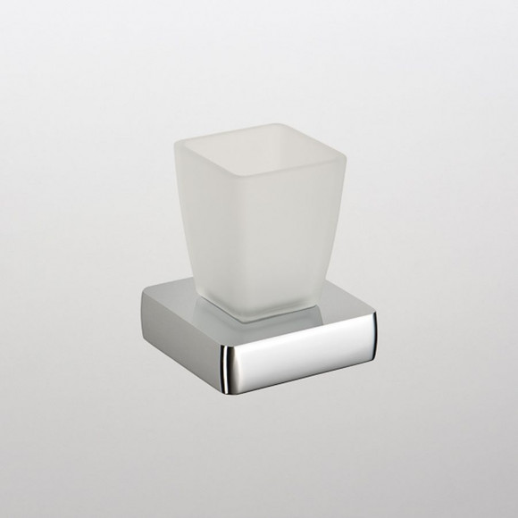 Стакан для зубных щеток стекло настольный квадратный SCHEIN (7057012)