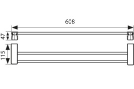 Держатель KAISER KH-1508 Glory полотенца двойной