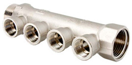 Коллектор VALTEC VTc.550.N.0502 3/4" ВН х 1/2"вн. - 2 вых. 550n 