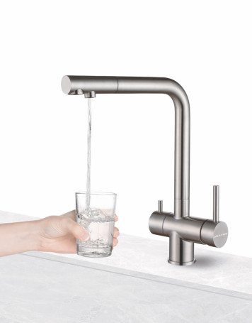 Смеситель для кухни с краном для питьевой воды PAULMARK Skalen 213020-418