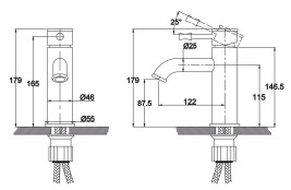 Смеситель KAISER 51011-1An Milos для раковины 