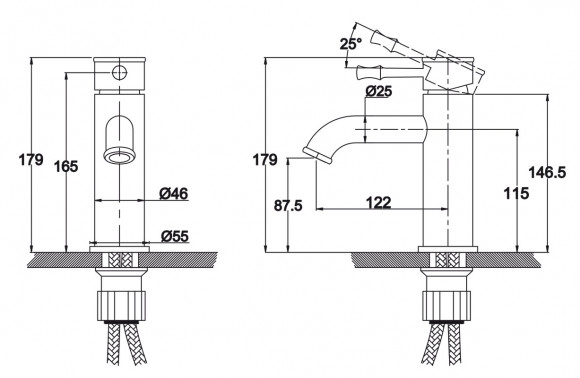 Смеситель KAISER 51011-1An Milos для раковины Смеситель KAISER 51011-1An Milos для раковины