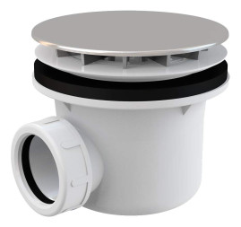 Сифон Alca PLAST А49CR Ф90 для душевого поддона, хром