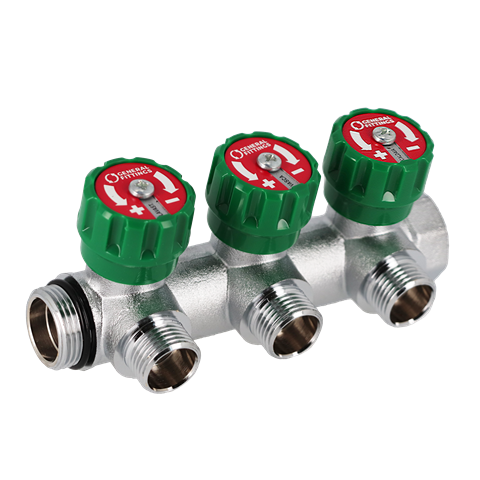 Коллектор регулирующий° GF /Wm 3/4" x3/4"- 2 выхода (EK)