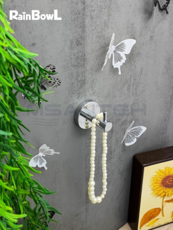 Крючок Rainbowl LONG для ванной 2227-8 одинарный хром