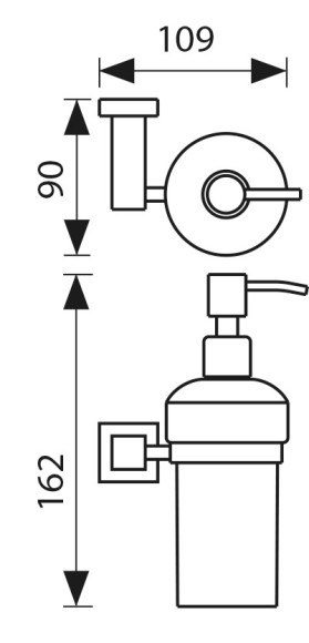Дозатор KAISER KH-4310 Canon для жидкого мыла, настенный