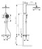 Душевая система KAISER 05382 Serio с термостатом 6282