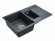 Мойка кварцевая FESTE, PM237850-BLM, черный-металлик, 775х495 мм, Paulmark