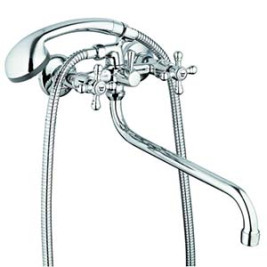 Смеситель G-Lauf JMX7-A605 для ванны маховик крест керамика Цинк.