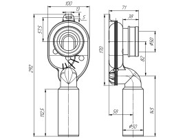 Сифон АНИ Пласт U0705 для писсуара с вертикальным  выходом Ø50мм