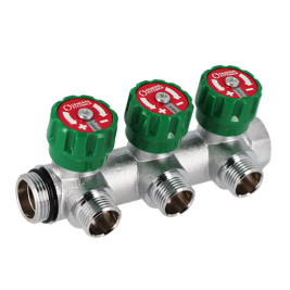 Коллектор регулирующий° GF /Wm 1" x3/4"- 4 выхода (EK)