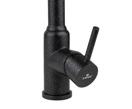 Смеситель KAISER 13044-2 Teka для кухни с краном для питьевой воды, черный мрамор