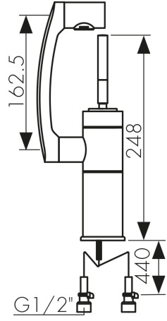 Смеситель KAISER 27011 Merkur для раковины (6239 Картридж )