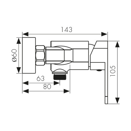 Смеситель KAISER 34477-1 Sonat для ванны Bronze