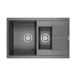 Мойка кварцевая FESTE, PM237850-DG, графит, 775х495 мм, Paulmark