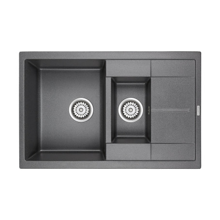 Мойка кварцевая FESTE, PM237850-DG, графит, 775х495 мм, Paulmark