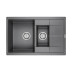 Мойка кварцевая FESTE, PM237850-DG, графит, 775х495 мм, Paulmark