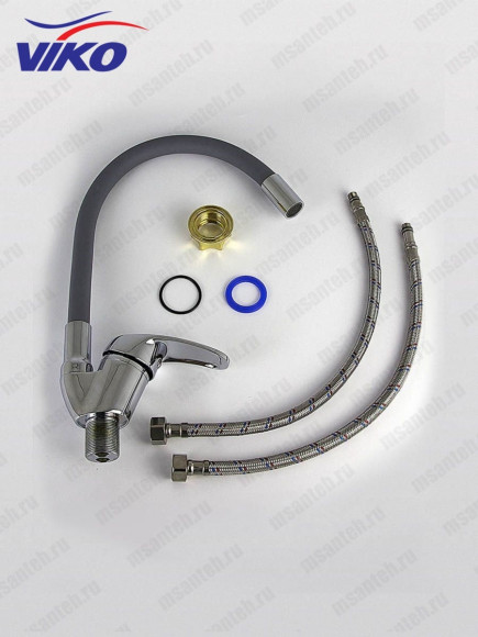 Смеситель VIKO V-3264 для кухни, с гибким изливом, серый Смеситель VIKO V-3264 для кухни, с гибким изливом, серый