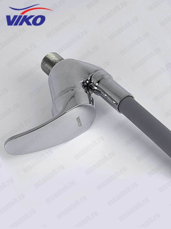 Смеситель VIKO V-3264 для кухни, с гибким изливом, серый