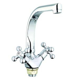 Смеситель G-Lauf QTZ4-D827 кухня кер. (литой) с гайкой низ. Zn