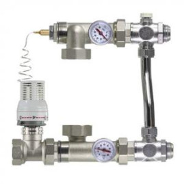 Насосно-смесительный узел для системы отопления 1 1/2", TIM 130мм