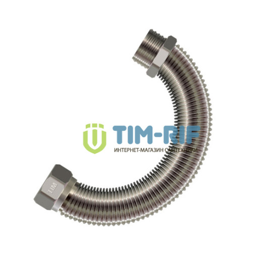 Подводка из нерж. стали (редукцион.) 1/2 г/ш 180-400мм TIM /10