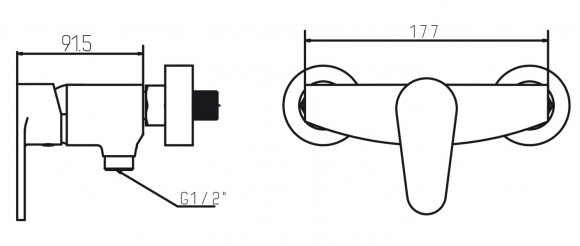 Смеситель KAISER 68077 Guss для душа