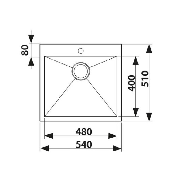 Мойка KAISER KSM-5451 из нержавейки