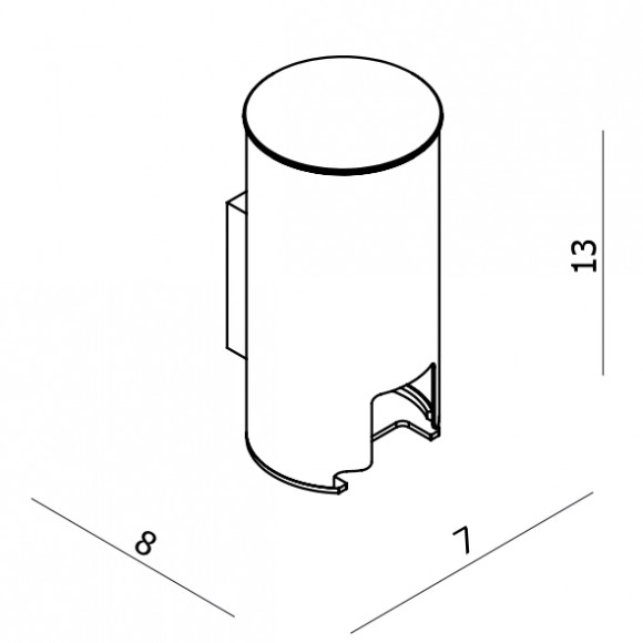 Контейнер Langberger 70128 для ватных дисков, к стене, хром
