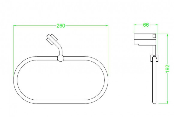 Полотенцедержатель SCHEIN "овал" (D125A1) Полотенцедержатель SCHEIN "овал" (D125A1)